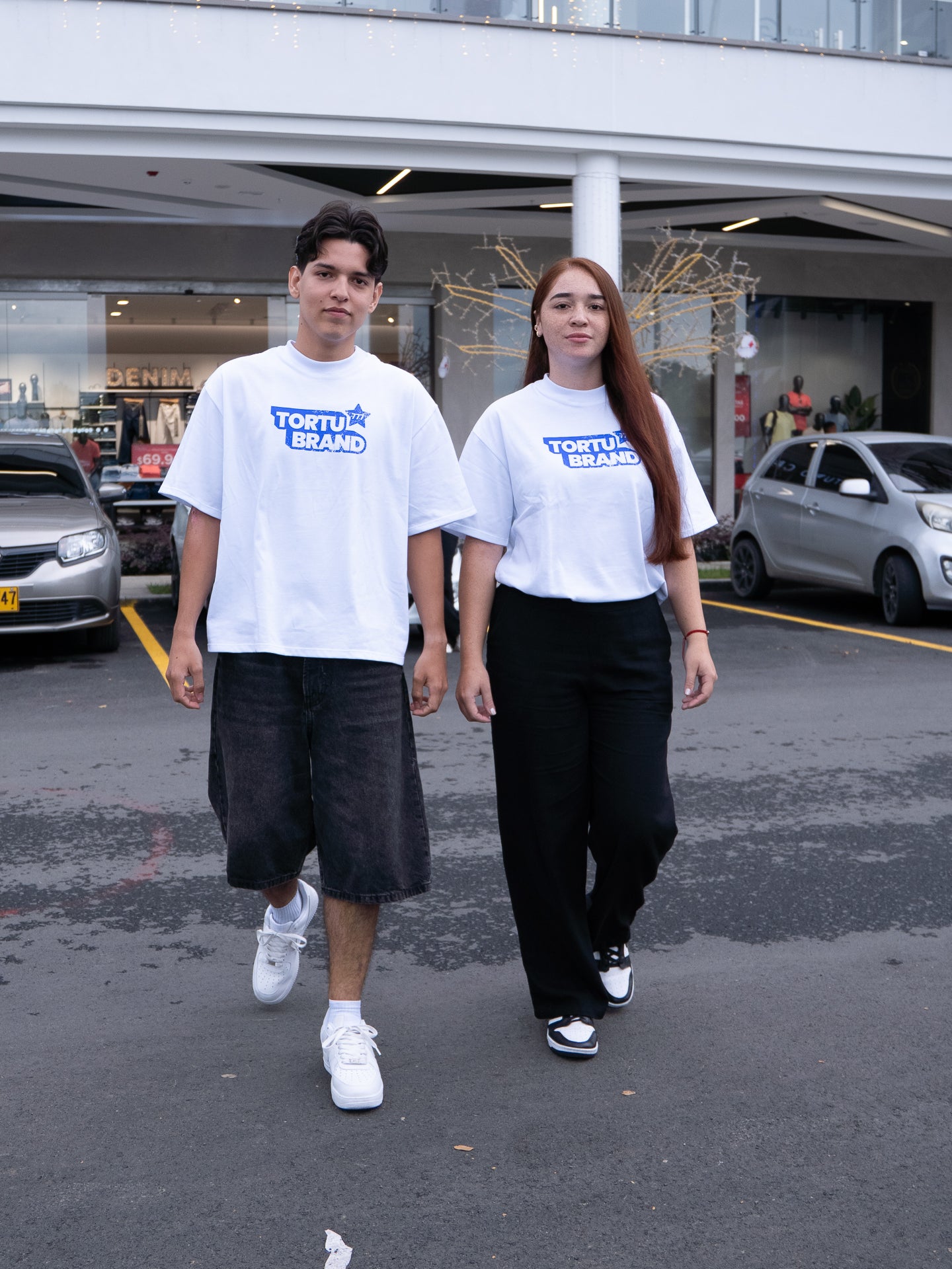 BLUE WHITTING TSHIRT WHITE