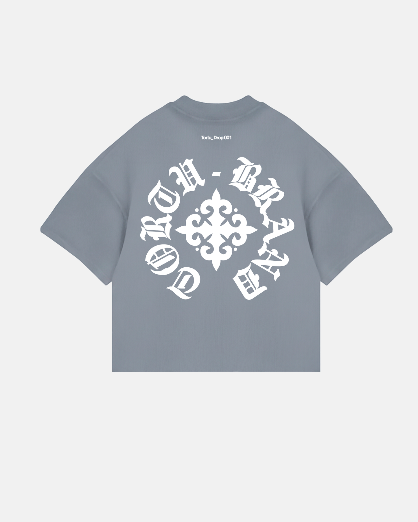 BLUE WHITTING TSHIRT GREY