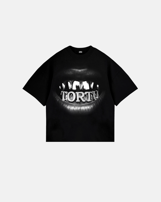 BLUE WHITTING TSHIRT BLACK